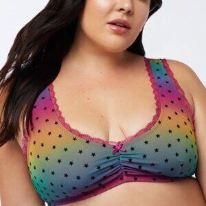 Savage X Fenty Rainbow Metallic Stars Ombre Bralette